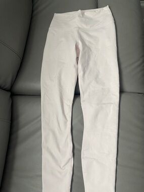 Fabletics Kids White High-Rise Leggings